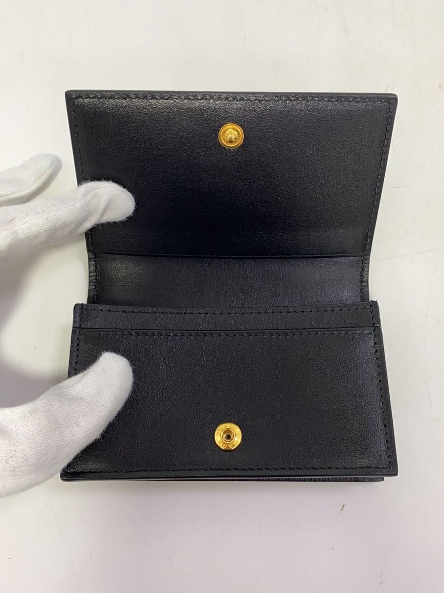 PRADA Card Case Leather Black Men's thumbnail 4