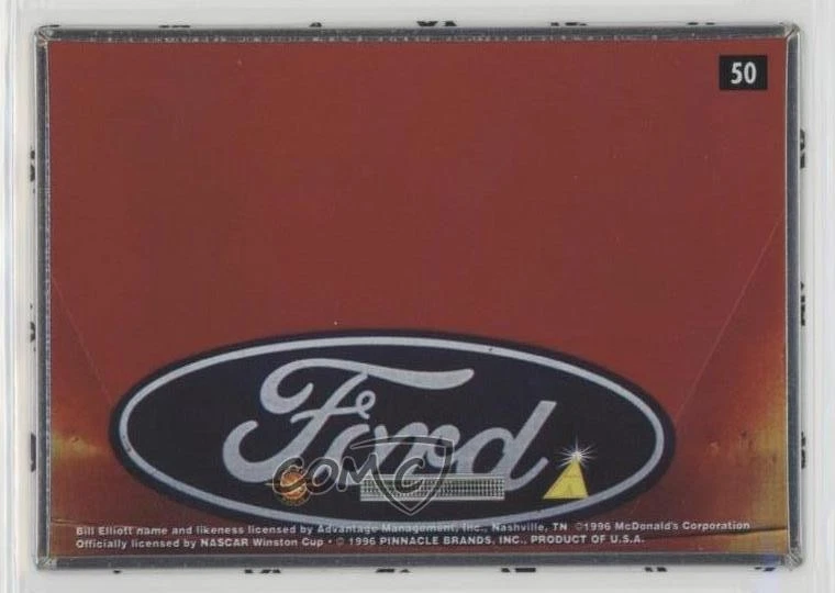 1997 Pinnacle Precision Steel Silver Bill Elliott Racing #50 HOF - Image 2 of 2