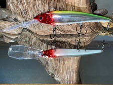 Custom Painted Rapala Gold Miner lure crankba...