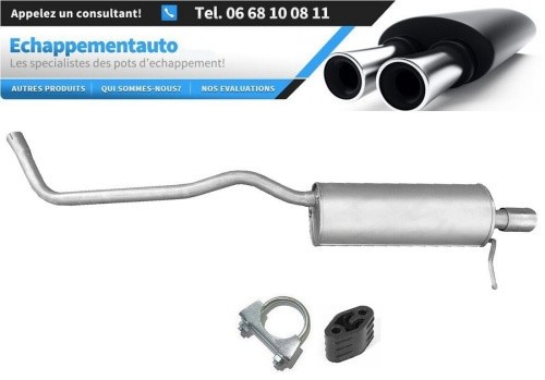 Silencieux arrière Dacia Duster 1.6i 16V 2WD pot échappement 2010-2018