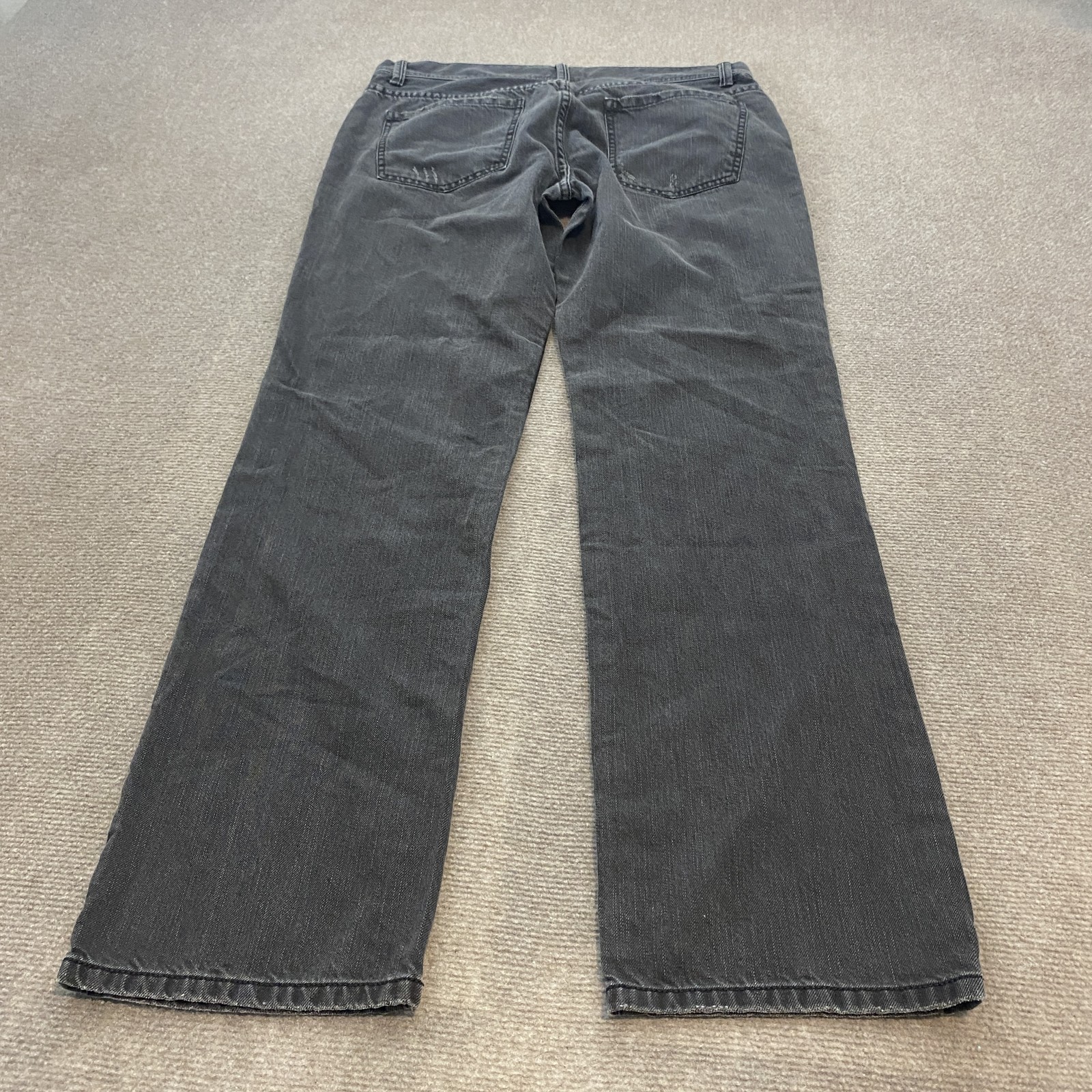 CAbi Jeans Womens 10 Black Straight Leg Pants Style 188 Denim Casual Classic