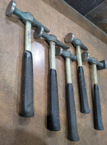 Craftsman Vintage Set Of 5 Auto Body Hammers - Picture 4 of 5