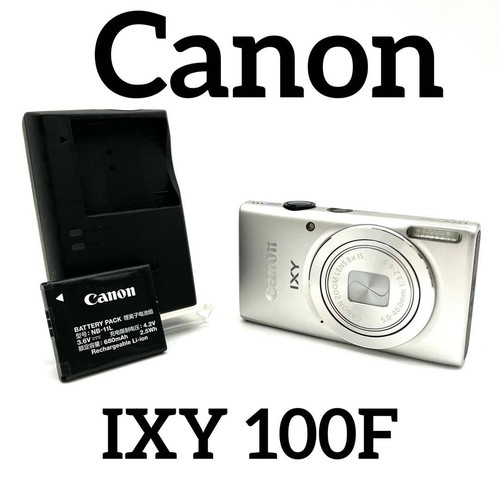 Canon IXY 100F Silver Compact Digital Camera Tested Great Condition