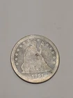 1891 Seated Liberty Silver United States Quarter Dollar. 900 Fine!