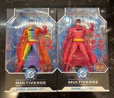McFarlane DC Multiverse Batman CHASE  Rainbow & Pink Suit  RED PLATINUM EDITION