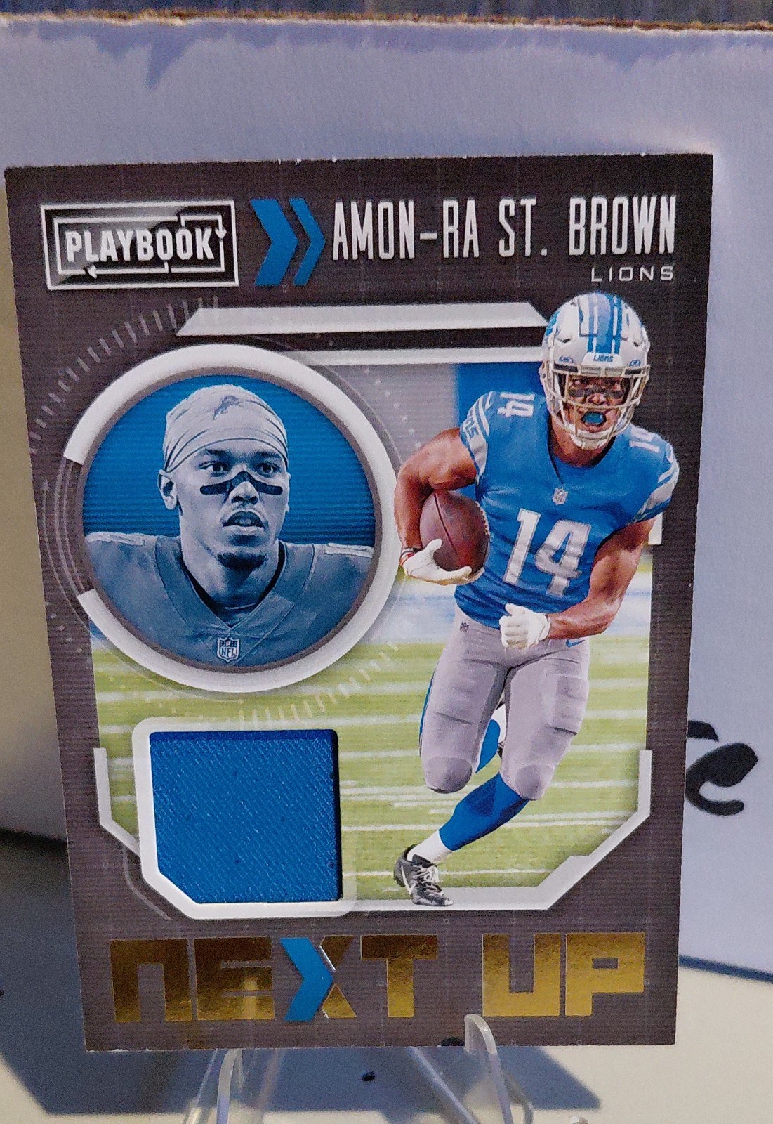 Amon-Ra St. Brown Panini Playbook Next Up #NXTASB Jersey