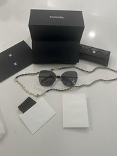 Chanel Sunglasses W/ Chain 2 Cases Papers Receipt NWT 