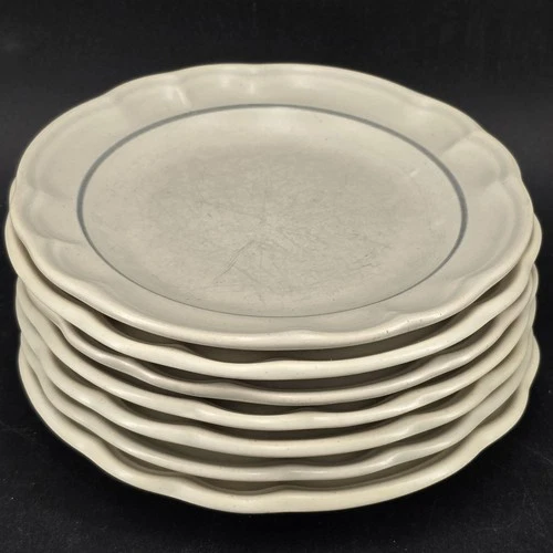 7 Pfaltzgraff Heirloom 7" Salad Plates Vintage Stoneware USA