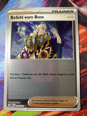 MEG Befehl Vom Boss Reverse Holo Deutsch Mega Entwicklung 114/132 Pokémon TCG