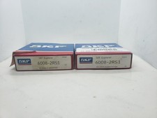 SKF 6008-2RS1 DEEP GROOVE BALL BEARING 40x68x15mm, LOT OF 2, NIB