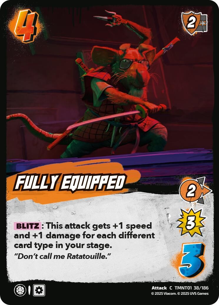 Normal - Fully Equipped - TMNT01 38/186 - Teenage Mutant Ninja