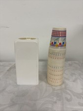 Vintage 1986 Dixie Cup Dispenser with 34 Small Cups Model No. 58