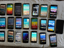 Lot of 22 Various LG Android Smartphones- For Parts