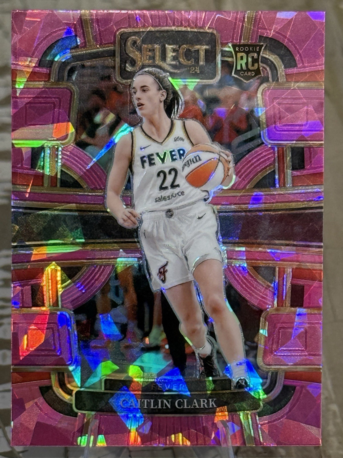 2024 Panini Select WNBA Caitlin Clark #72 Pink Ice Prizm (RC) Rookie