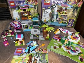 LEGO Friends 41033 Box/Book 40190 O&rsquo;s Pool 41032 Jungle Bike 41013 E&rsquo;s SportsCar