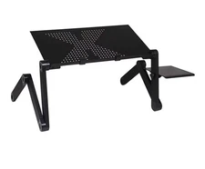 Laptop Desk Adjustable Computer Folding Table Notebook Stand - Black *Read*