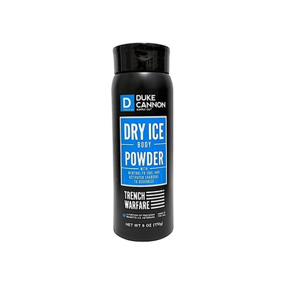 #ad #ad Duke Cannon Dry Ice Body Powder Trench Warfare Menthol Charcoal Talc 6 oz $42.50