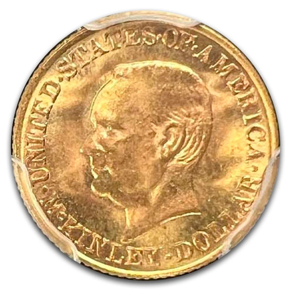 1917 Gold $1.00 McKinley Commem MS-67 PCGS - Image 2 of 3