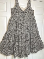 Christy Dawn Farm To Closet ADELE Dress Black Floral Womens Plus Size 2x Tiered