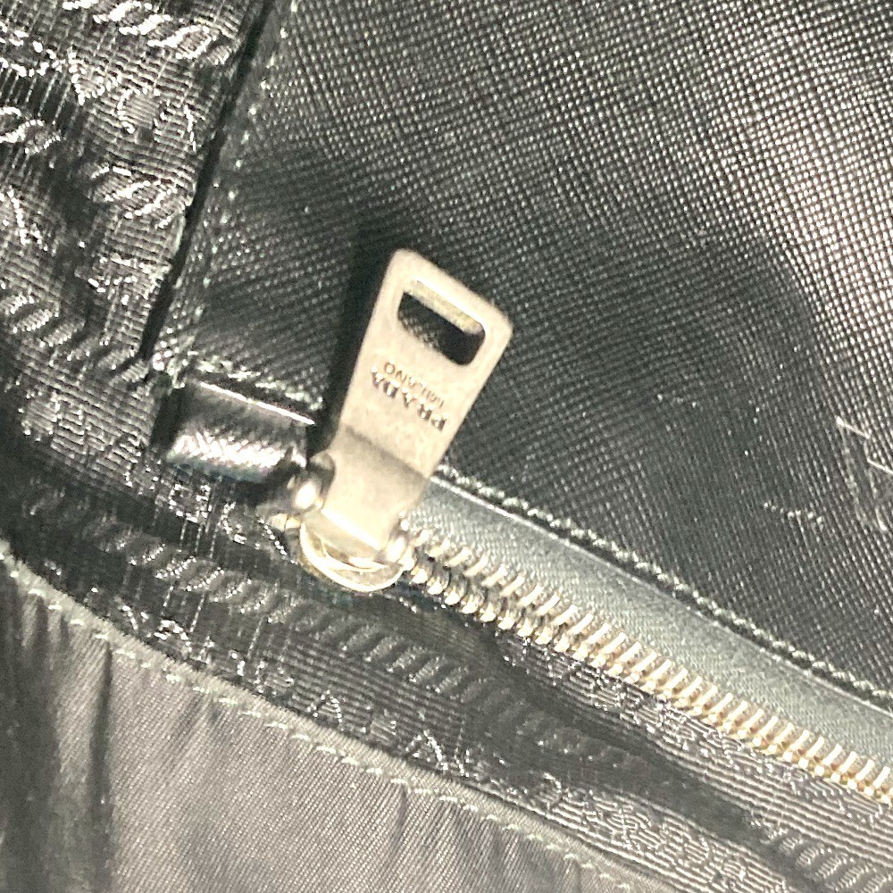 PRADA skull logo Shoulder Bag Tote Bag Nylon / Leather Black thumbnail 14