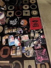 Pro Wrestling Lot Bundle Flags Posters Bags C...