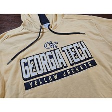 Champion Georgia Tech Yellow Jackets Hoodie Gold Mens Large NWT NCAA Sweatshirt