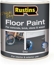 RUSTINS Quick Dry Floor Paint Grey 1ltr