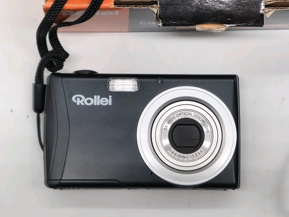 Rollei Compactline 880 Digitalkamera 18MP 8x/4x Zoom Schwarz SD Karte Tasche - Bild 2 von 4