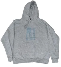 5.11 pullover Hoodie With Pockets.  Flag Emblem.  Size Large Grey.