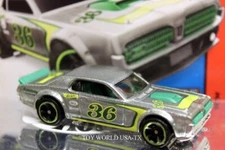 2015 Hot Wheels #181 HW Race Track Aces '68 Mercury Cougar Zamac