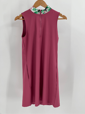 Tommy Bahama Golf Dress Women Size Large Pink Sleeveless Tropical Athletic  New | eBay