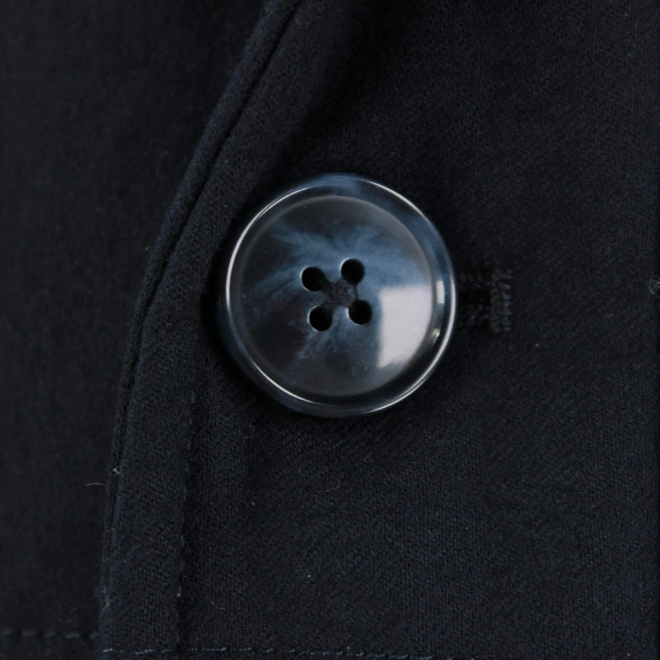 Abrigo de coche de lana Zanella nuevo con etiquetas Vitale Barberis Canonico con gamuza talla L EE. UU. en azul marino Foto 2 de 4