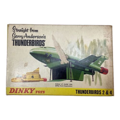 DINKY TOYS Thunderbirds 2 & 4 vintage rare vehicle with box - Picture 1 of 10