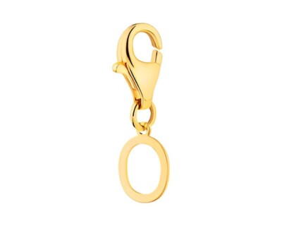 Alphabet Letter ''O'' Charm Pendant 14k Gold Plated 925 silver with 18''chain gift