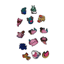 14 Axolotl Shoe Charms Cute Pink Blue Sea Creature Fits Shoes Shoes Wristband