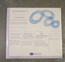 Creative Memories Custom Cutting System 4 Oval Cutting Patterns/Sizing Tmpt NEW