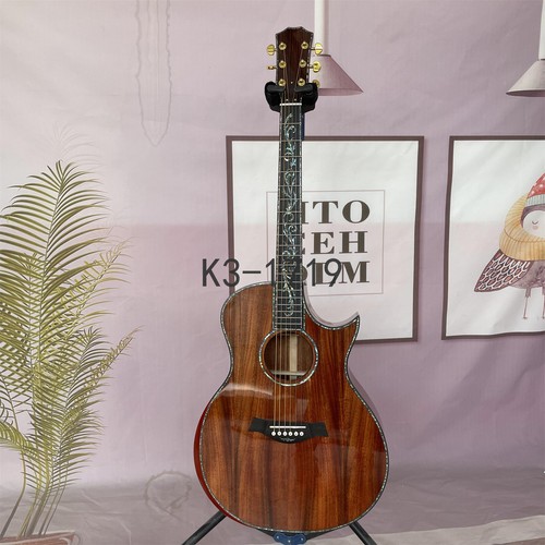 Hollow Body PS14 Full Koa Acoustic Guitar Solid Koa Top Mahogany Neck in Stock