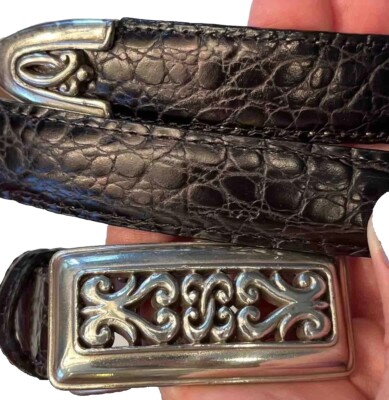 Brighton Silver and black womens  size small 26 In Interlok Reversible Watch Band - Brighton main image 3