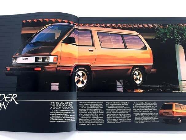 1984 Toyota Van and Cargo 12-page Original Car Sales Brochure