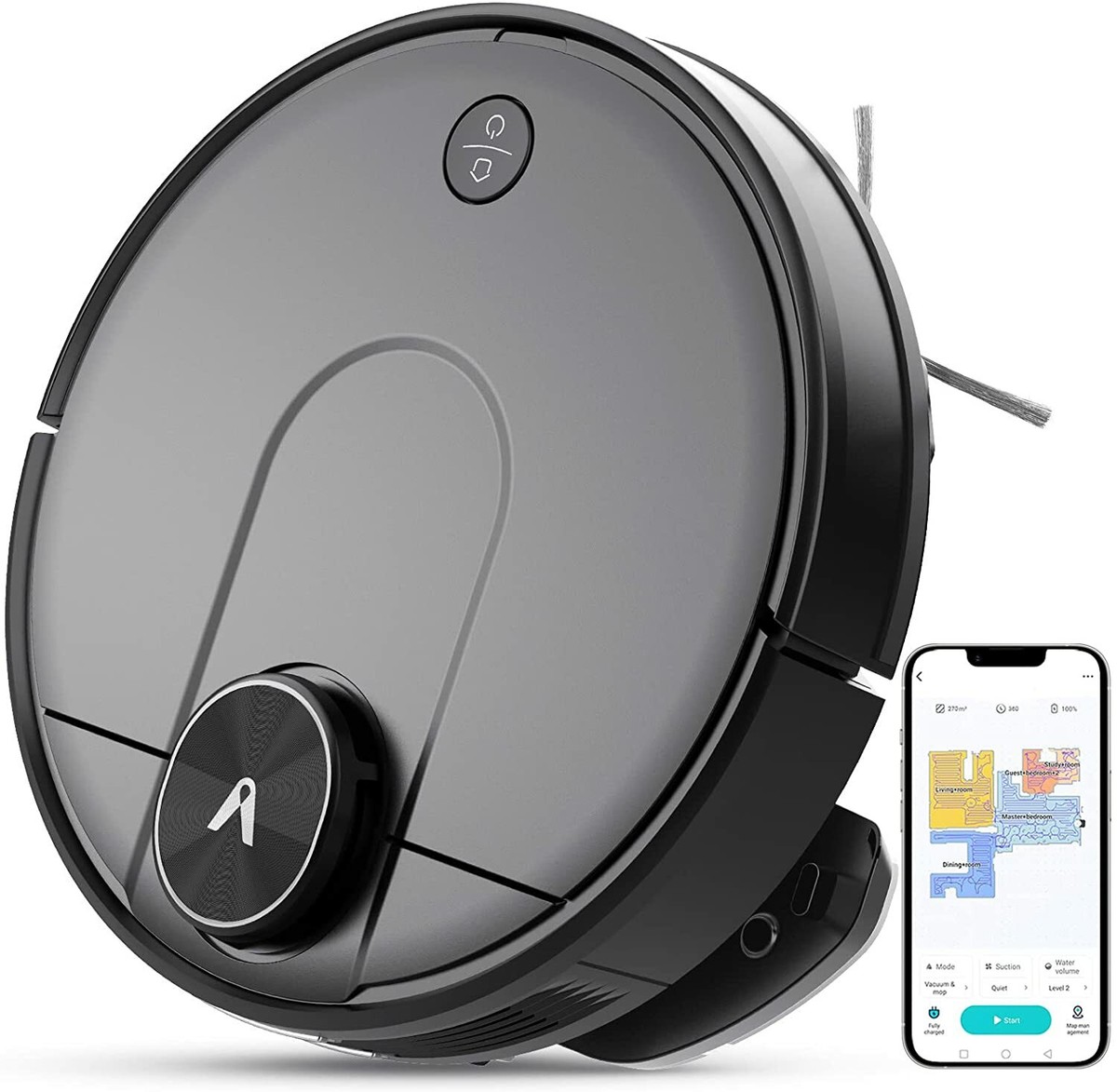 New VIOMI V2 Max Robot Vacuum and Mop Cleaner, Lidar Navigation