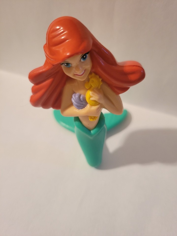 Vintage Disney Little Mermaid Bath Toy Lot 1990's Ariel Ursula Flounder