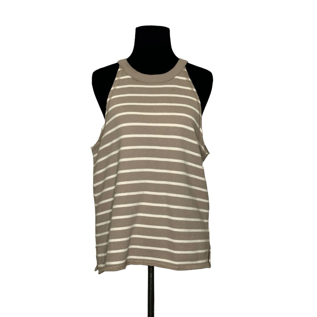 Aerie beige white strap sleeveless knit top size M | eBay Aerie beige white strap sleeveless knit top size M | eBay