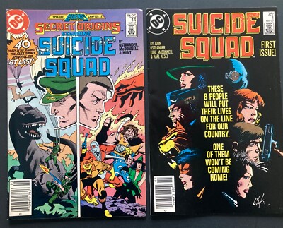 SUICIDE SQUAD # 1 & SECRET ORIGINS #14 (DC 1987) by Ostrander & McDonnell