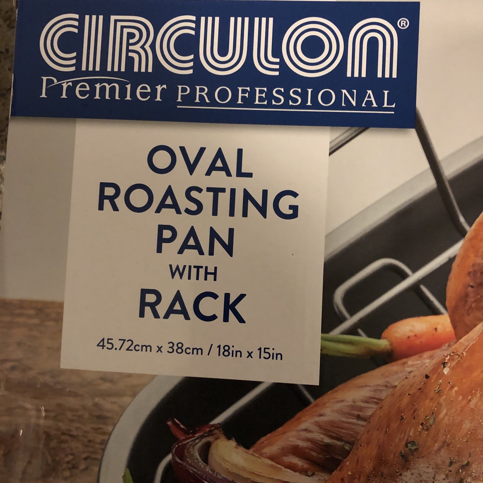 Circulon Premier Professional Oval Roaster Roasting Pan with Rack