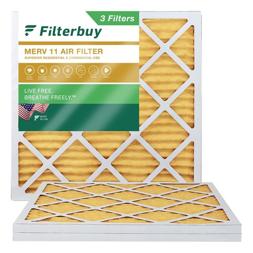 Filterbuy 14x14x1 Pleated Air Filters, Replacement for HVAC AC Furnace (MERV 11) - Picture 11 of 15