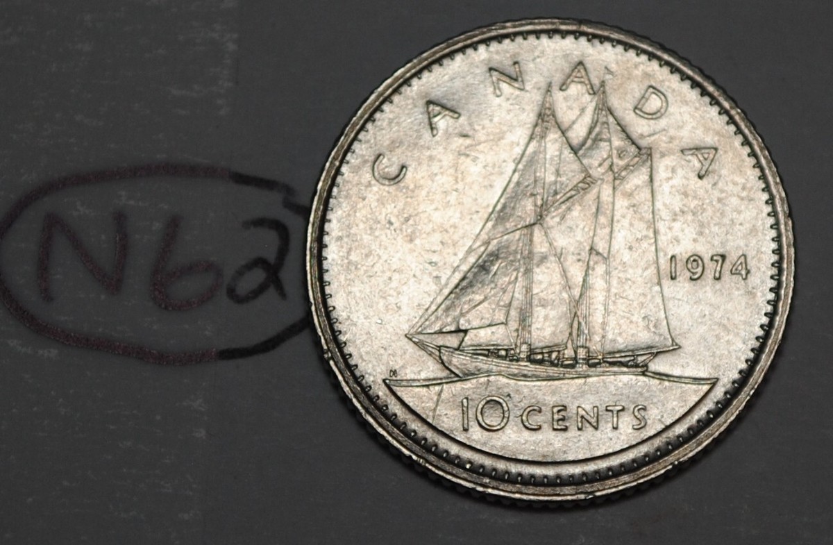 Canada 1974 10 cents Elizabeth II Canadian Dime Lot #N62 | eBay