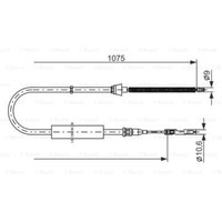 Bosch Handbremsseil Bremsseil Hinten Links Rechts Passend FüR Audi A2 8Z0