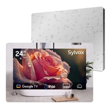 SYLVOX 24'' Mirror TV Bathroom IP66 Waterproof 1080p smart TV built-in App store