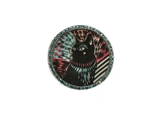 Marc By Marc Jacobs Pop Pink Multi Black Cat Ring - Size - 7