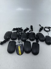 Lot of 10 - Assorted Dell Optical Black USB Scroll Wheel Mouse